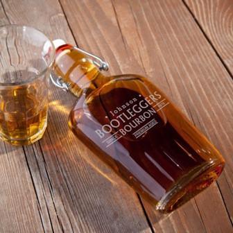 Vintage Bootleggers Personalized Glass Flask-Flask-JDS Marketing-Top Notch Gift Shop
