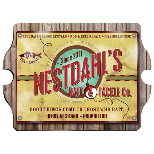 Bait and Tackle Company Personalized Vintage Style Tavern Sign-Tavern Sign-JDS Marketing-Top Notch Gift Shop