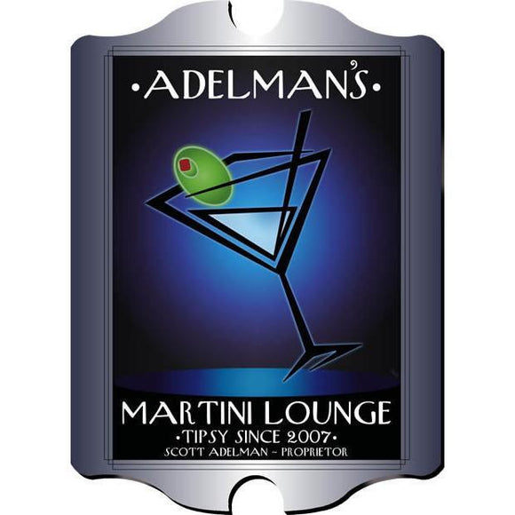 Martini After Hours Personalized Vintage Style Tavern Sign-Tavern Sign-JDS Marketing-Top Notch Gift Shop