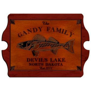 Walleye Cabin Series Vintage Personalized Sign-Wall Art-JDS Marketing-Top Notch Gift Shop