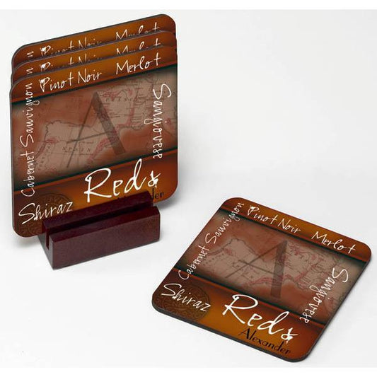 Wine Coaster Set - Personalized-Coasters-JDS Marketing-Top Notch Gift Shop