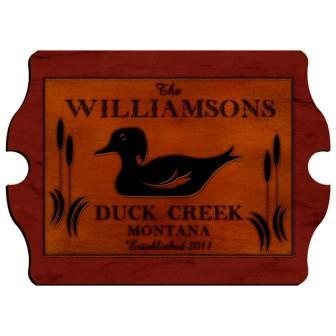 Wood Duck Cabin Series Vintage Personalized Sign-Wall Art-JDS Marketing-Top Notch Gift Shop