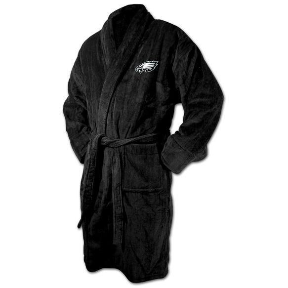 Philadelphia Eagles Black Terrycloth Bathrobe-Bathrobe-Wincraft-Top Notch Gift Shop