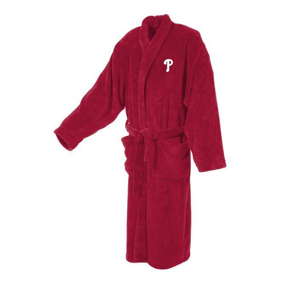 Philadelphia Phillies Men's Ultra Plush Red Bathrobe-Bathrobe-Concepts Sport-Top Notch Gift Shop