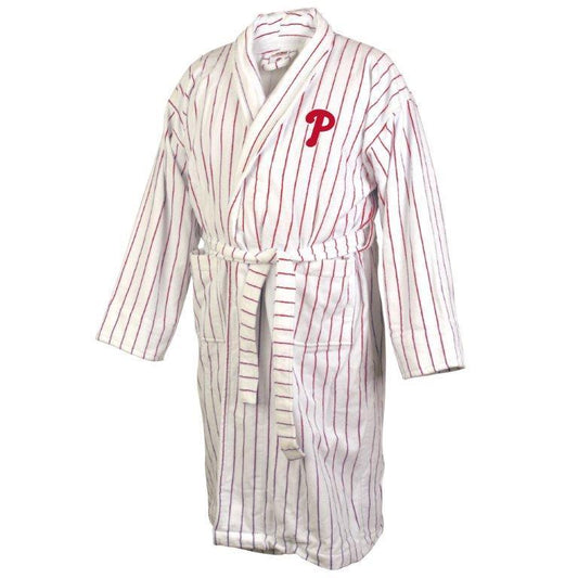 Philadelphia Phillies Pinstriped Terrycloth Bathrobe-Bathrobe-Wincraft-Top Notch Gift Shop