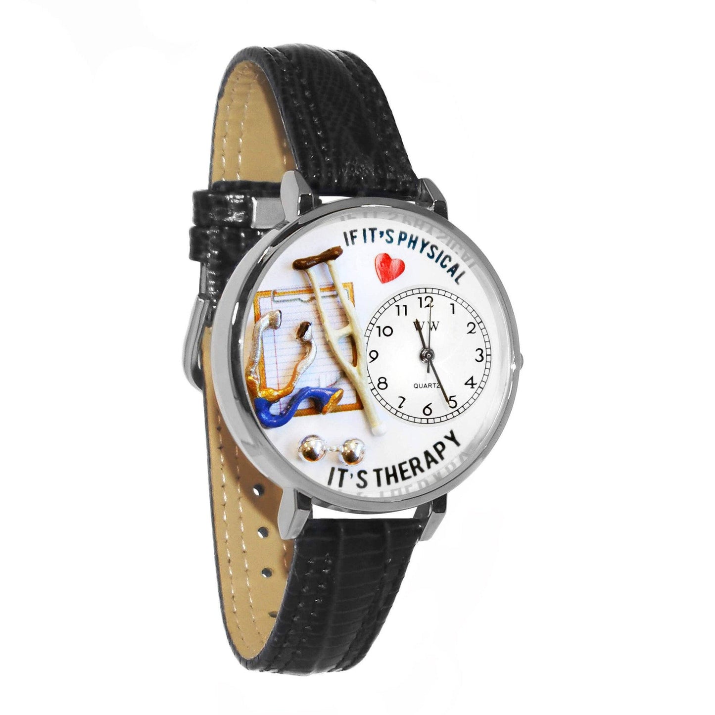 Physical Therapist Watch in Silver (Large)-Watch-Whimsical Gifts-Top Notch Gift Shop