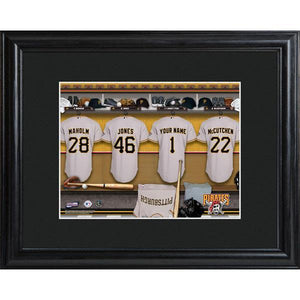 Pittsburgh Pirates Personalized Locker Room Print with Matted Frame-Print-JDS Marketing-Top Notch Gift Shop
