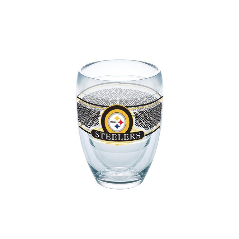 Pittsburgh Steelers 9 oz. Tervis Stemless Wine Glass - (Set of 2)-Stemless Wine Glass-Tervis-Top Notch Gift Shop