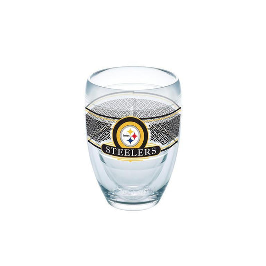 Pittsburgh Steelers 9 oz. Tervis Stemless Wine Glass - (Set of 2)-Stemless Wine Glass-Tervis-Top Notch Gift Shop