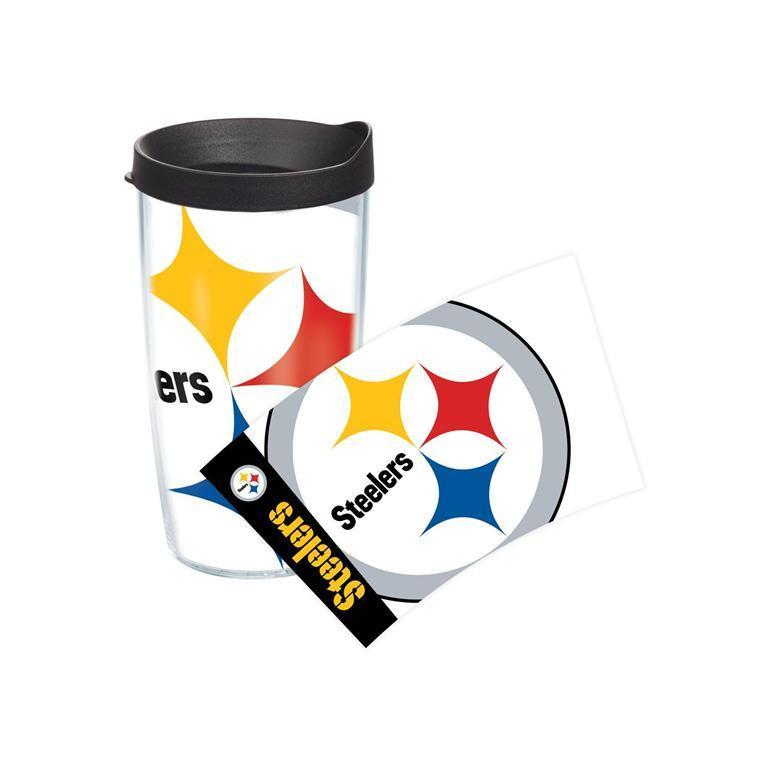 Pittsburgh Steelers Colossal 16 oz. Tervis Tumbler with Lid - (Set of 2)-Tumbler-Tervis-Top Notch Gift Shop