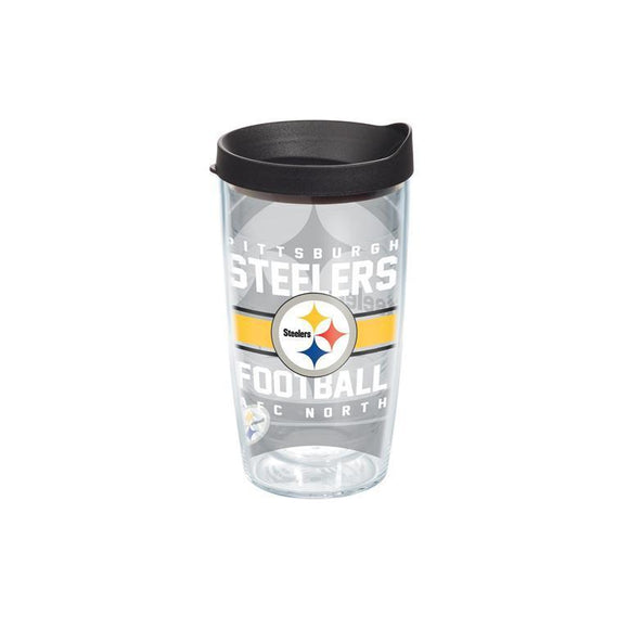 Pittsburgh Steelers Gridiron 16 oz. Tervis Tumbler with Lid - (Set of 2)-Tumbler-Tervis-Top Notch Gift Shop