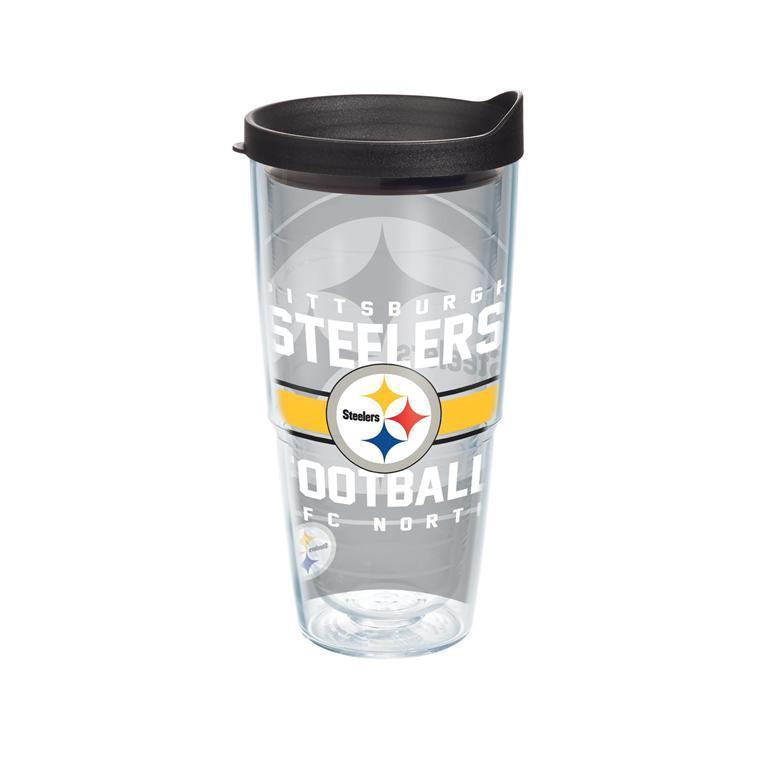 Pittsburgh Steelers Gridiron 24 oz. Tervis Tumbler with Lid - (Set of 2)-Tumbler-Tervis-Top Notch Gift Shop