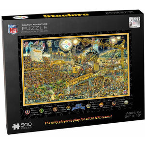 Pittsburgh Steelers Joe Journeyman 500 Piece Puzzle-Puzzle-IDNA Brands-Top Notch Gift Shop