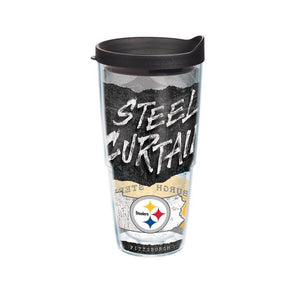 Pittsburgh Steelers Statement 24 oz. Tervis Tumbler with Lid - (Set of 2)-Tumbler-Tervis-Top Notch Gift Shop