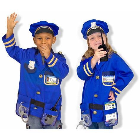 Police Officer Costume Role Play Set-Toy-Melissa & Doug-Top Notch Gift Shop