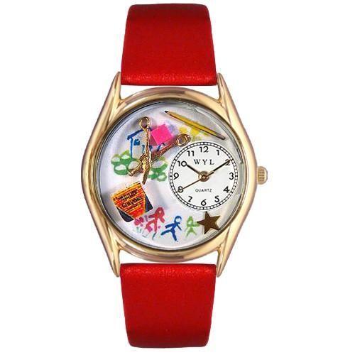 Preschool Teacher Watch Small Gold Style-Watch-Whimsical Gifts-Top Notch Gift Shop