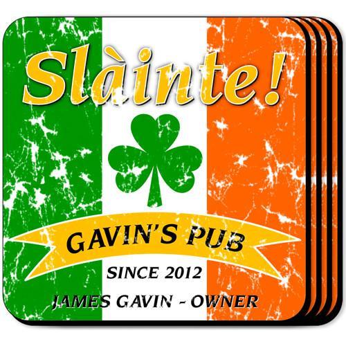 Pride of the Irish Personalized Irish Coasters-Coasters-JDS Marketing-Top Notch Gift Shop