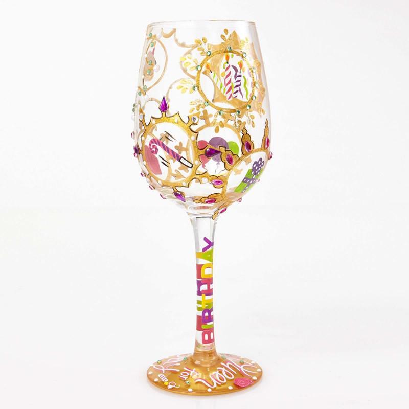 Queen for a Day Wine Glass by Lolita®-Wine Glass-Designs by Lolita® (Enesco)-Top Notch Gift Shop