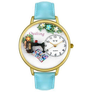 Quilting Watch in Gold (Large)-Watch-Whimsical Gifts-Top Notch Gift Shop