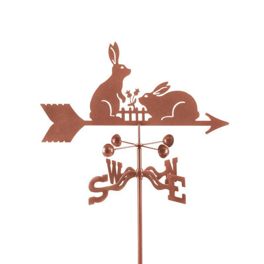 Rabbits and Fence Weathervane-Weathervane-EZ Vane-Top Notch Gift Shop