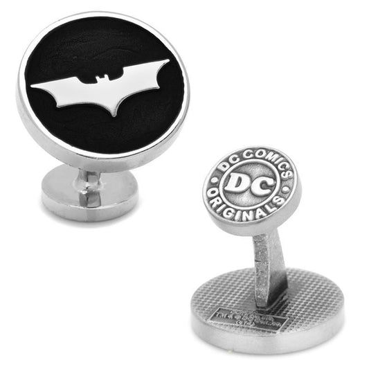 Recessed Black Batman Dark Knight Cufflinks-Cufflinks-Cufflinks, Inc.-Top Notch Gift Shop