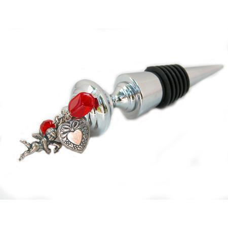 Red Hearts Theme Wine Bottle Stopper-Bottle Stopper-Classic Legacy-Top Notch Gift Shop