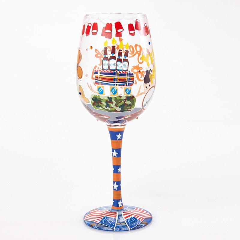 Redneck Birthday Wine Glass by Lolita®-Wine Glass-Designs by Lolita® (Enesco)-Top Notch Gift Shop