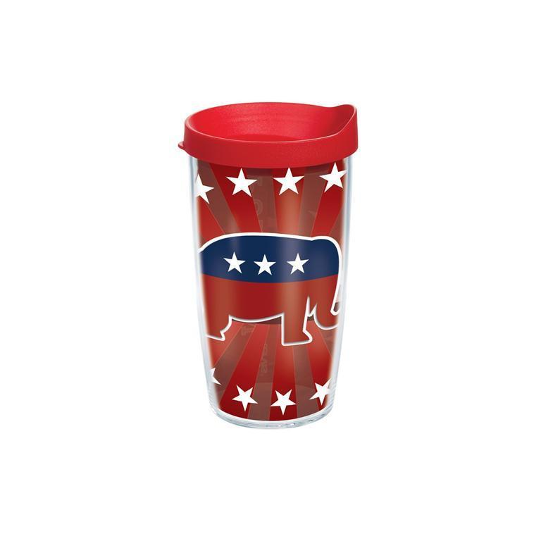 Republican Elephant 16 oz. Tervis Tumbler with Lid - (Set of 2)-Tumbler-Tervis-Top Notch Gift Shop