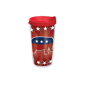 Republican Elephant 16 oz. Tervis Tumbler with Lid - (Set of 2)-Tumbler-Tervis-Top Notch Gift Shop