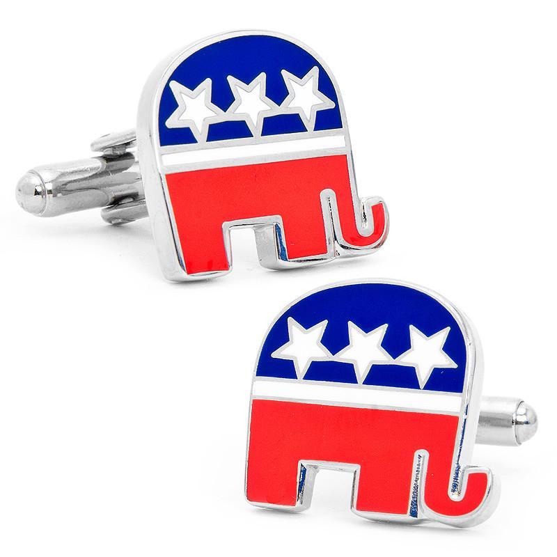 Republican Elephant Cufflinks-Cufflinks-Cufflinks, Inc.-Top Notch Gift Shop