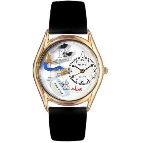 Respiratory Therapist Watch Small Gold Style-Watch-Whimsical Gifts-Top Notch Gift Shop