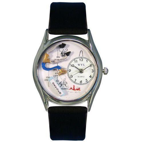 Respiratory Therapist Watch Small Silver Style-Watch-Whimsical Gifts-Top Notch Gift Shop