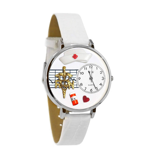 RN Watch in Silver (Large)-Watch-Whimsical Gifts-Top Notch Gift Shop