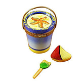 Beachpail with Sailboat & Shovel Limoges Box by Rochard™-Limoges Box-Rochard-Top Notch Gift Shop