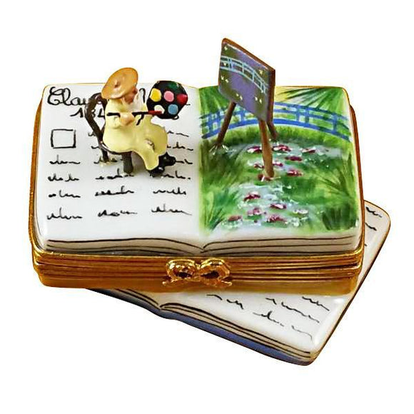 Book Monet/Water Lilies Limoges Box by Rochard™-Limoges Box-Rochard-Top Notch Gift Shop