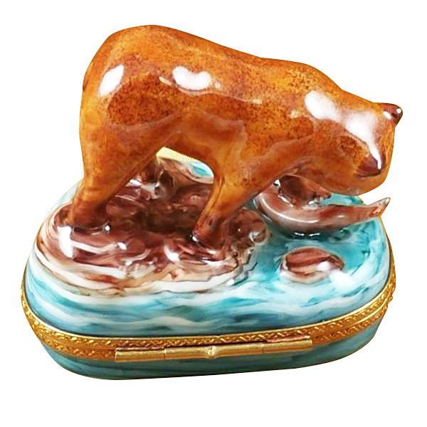 Brown Bear Limoges Box by Rochard™-Limoges Box-Rochard-Top Notch Gift Shop