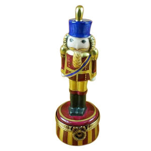 Burgundy Nutcracker Limoges Box by Rochard™-Limoges Box-Rochard-Top Notch Gift Shop