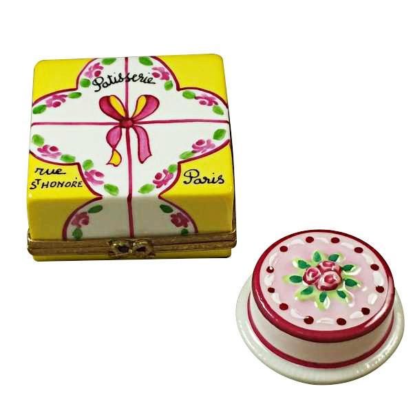 Cake Box with Cake Limoges Box by Rochard™-Limoges Box-Rochard-Top Notch Gift Shop