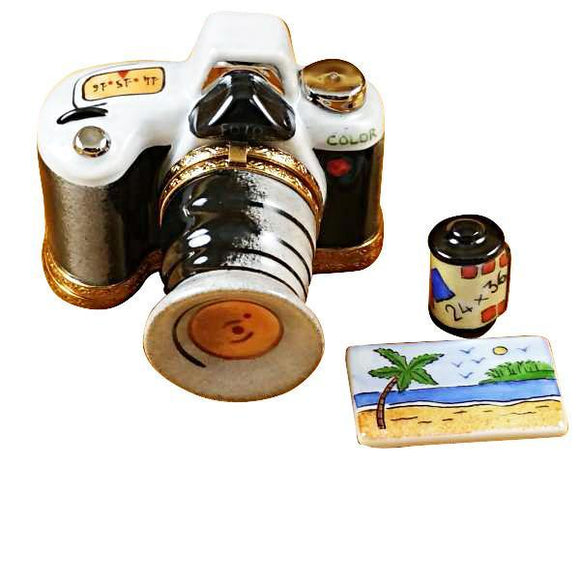 Camera with Film & Photo Limoges Box by Rochard™-Limoges Box-Rochard-Top Notch Gift Shop