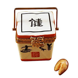 Chinese Take Out with Calligraphy Limoges Box by Rochard™-Limoges Box-Rochard-Top Notch Gift Shop