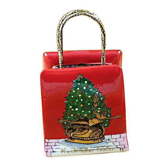 Christmas Shopping Bag Limoges Box by Rochard™-Limoges Box-Rochard-Top Notch Gift Shop