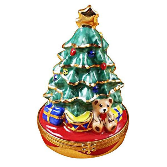 Christmas Tree with Gifts Limoges Box by Rochard™-Limoges Box-Rochard-Top Notch Gift Shop