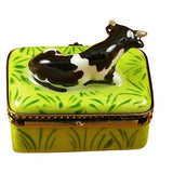 Cow with Milk Bottle Limoges Box by Rochard™-Limoges Box-Rochard-Top Notch Gift Shop