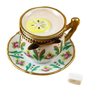 Cup Of Tea with Lemon Limoges Box by Rochard™-Limoges Box-Rochard-Top Notch Gift Shop