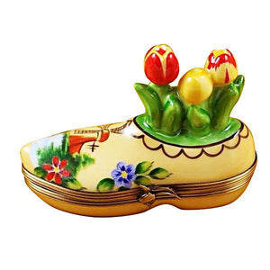 Dutch Clog With Tulips Limoges Box by Rochard™-Limoges Box-Rochard-Top Notch Gift Shop
