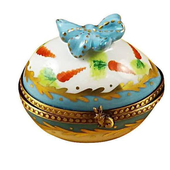Egg with Bow & Bunny Limoges Box by Rochard™-Limoges Box-Rochard-Top Notch Gift Shop