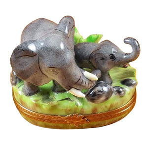 Elephant with Baby Limoges Box by Rochard™-Limoges Box-Rochard-Top Notch Gift Shop