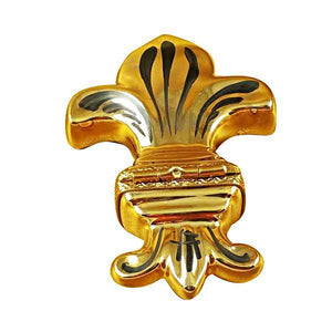 Fleur De Lys - Gold Limoges Box by Rochard™-Limoges Box-Rochard-Top Notch Gift Shop