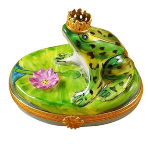 Frog with Crown Limoges Box by Rochard™-Limoges Box-Rochard-Top Notch Gift Shop