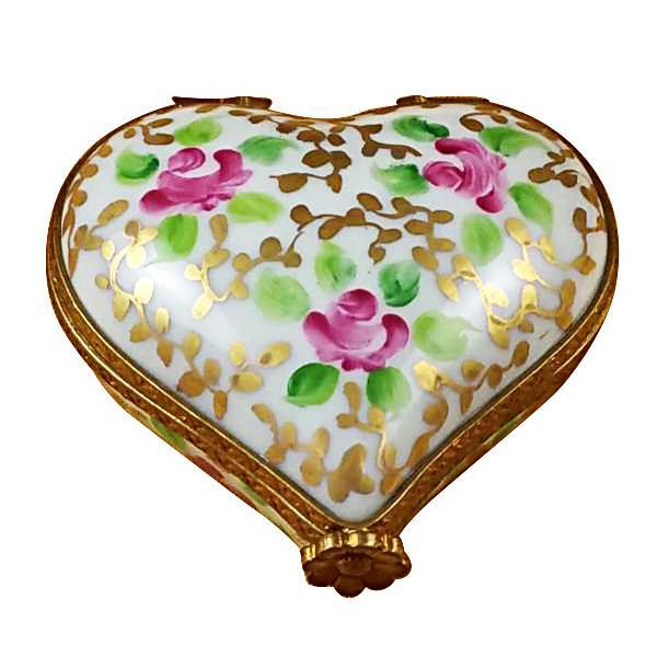 Heart Tapestry Rose Limoges Box by Rochard™-Limoges Box-Rochard-Top Notch Gift Shop